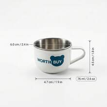 1 Stück 76/80ML 316 Edelstahl Kaffeebecher mit Griff, tragbarer Wasserbecher, isolierter Anti-Verbrühungs Trinkbecher, wiederverwendbarer Tee Milch Kaffeebecher, geeignet für Studenten und Erwachsene zur Verwendung in Schule, Büro, Reisen, Outdoor Camping, Picknick - Verschiedenfarbig - Übersicht 14
