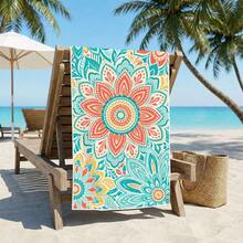 1 pièce/24 pièces Serviette de plage à motif mandala vintage, couverture de plage surdimensionnée en microfibre ultra-fine, serviette de bain super absorbante, convient pour les voyages, la piscine, la plongée, le surf, le yoga, le camping, plusieurs tailles, accessoires de plage, applicable pour la plage, la piscine, les voyages, le camping, le yoga - Multicolore - Voir 10