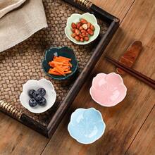 - Juego de platos de cerezo verde claro, bonitos platos de cermica rosa, plato de salsa/condimento, platos de sushi, tazn de soja, postre, platos de aperitivo, plato de servir para cocina y - verde claro - Ver 7