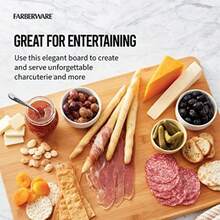 1pc Wooden Cutting Board Cheese Board, Suitable For Kitchen Meat, Cheese, Bread, Vegetables And Fruits, Kitchen Utensils, Home Dormitory Cutting Board - Brown - View 8