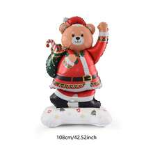 108cm Standing Backpack Santa Bear Balloon Christmas Decoration Balloon Children's Toy Balloon - Multicolor - View 4