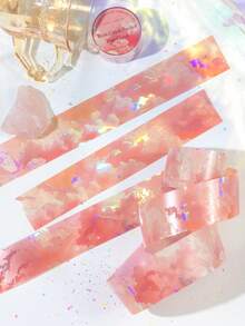 30mm*1m 夢幻星空 PET 和紙膠帶，復古雲朵、月亮 & 彩虹圖案防水可愛貼紙，DIY 手帳背景裝飾材料，多用途剪貼簿用品 & 日常學校辦公文具 - 圓形 - 查看 12
