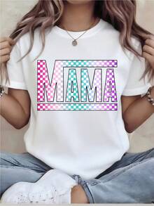 Loose-Fitting Blouse With Round Neck, In Local Stock, Durable Print, Perfect For Everyday Wear, Women's Shirts - White - View 1