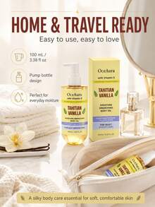 Minyak Pelembap Tubuh Vanila 100ml, Perawatan Harian Lembut untuk Kulit Tubuh, Tekstur Halus dan Menyegarkan - Multi Aroma - View 8