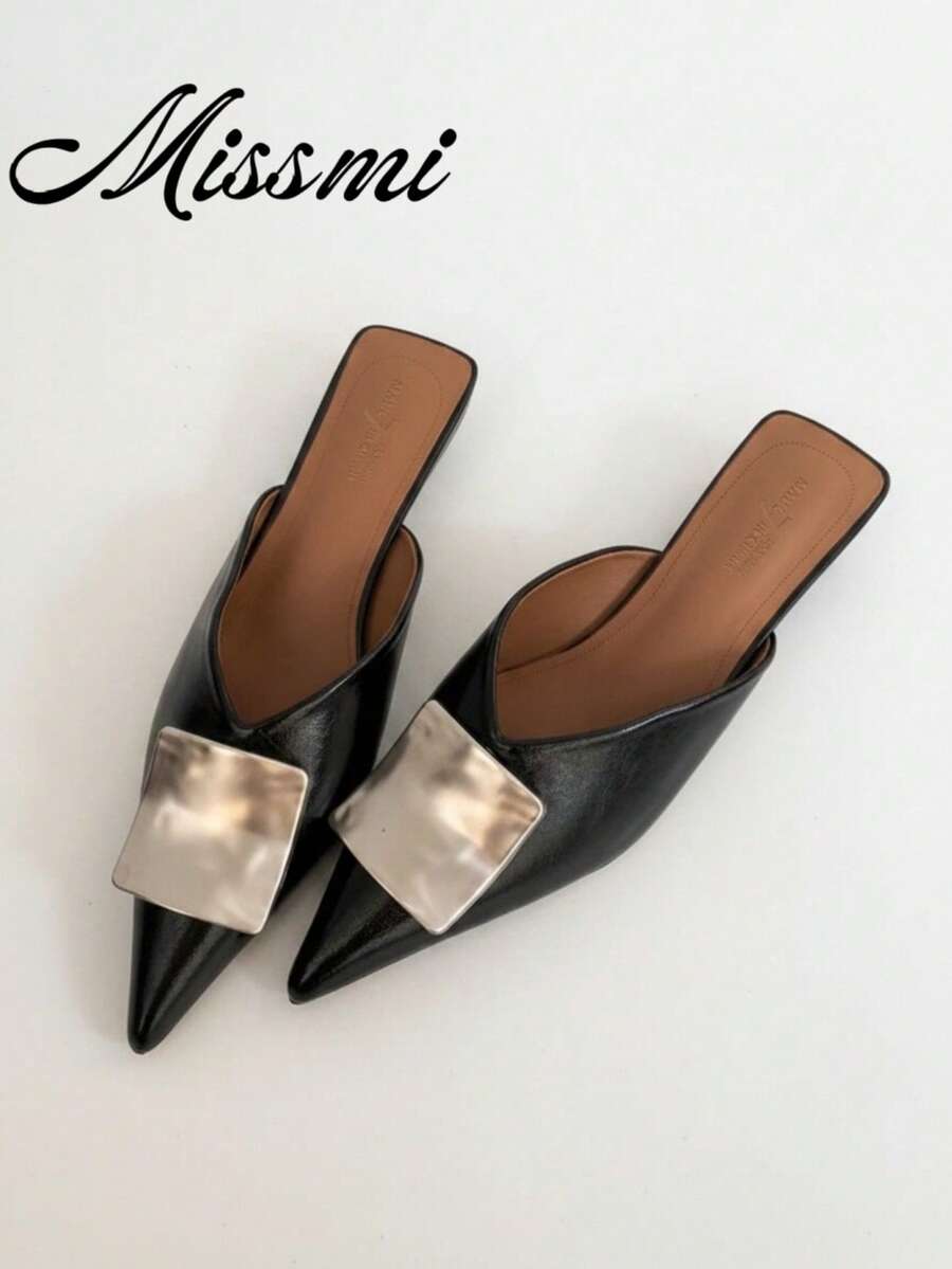 Women's Fashion Pointed Toe High Heel Pumps,Elegant,Mule,Party,Kitten Heels