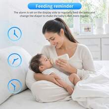 6.0 Inch Baby Monitor With 4x Zoom Camera, Wireless Video Monitoring Smart Baby Camera, Two-Way Audio, Night Vision Function - White - View 8