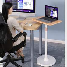 Laptop Stand Computer Stand Floor Standing Workstation Computer Riser Standing Desk Holder Standing Office Desk Support Stand Adjustable Vertical Computer Desk - View 4