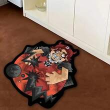 1pc Floor Mat/Rug (Rug, Carpet, Bath Mat, Bath Rug, Door Mat, Runners), Modern Creative Cartoon Fun INS Style Planet Mars Boy Alien Decorative Rug, Suitable For Bathroom, Kitchen, Entrance, Hallway, Bedside, Living Room, Bedroom, Etc., All-Season Machine Washable Soft Floor Mat, Aesthetic Home Decor - Multicolor - View 7