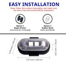 10PCS RGB LED Portable Party Light,Remote Control Wireless 8 Colors Strobe Lighting,Rechargeable Footwell Lights,Under Glow Kits Car Mods, Exterior Interior Decorative Accessories, Flash Warning Lamps For SUV Truck Motorcycle Bike Aircraft,Gift Idea - 10 lights - 查看 2