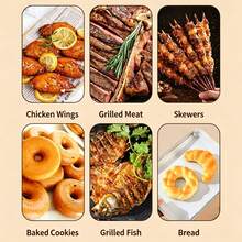 100Pcs Non-Stick Parchment Paper Sheets, 13 Inch Rectangular Greaseproof Baking Tray Liners, High Temperature Resistant Disposable Bake Paper For Oven Microwave BBQ Roasting Kitchen Baking Supplies - View 11