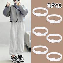 2/4/6Pcs Elastic Leg Hem Tightening Bands For Wide Leg Pants, Length Shortener, Hemming Cuff, High Elasticity, Reusable, No-Sew, Invisible, Non-Damaging To Clothes - Multicolor - View 15