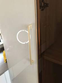 2 pièces Poignées dorées, Poignées de garde-robe premium, Poignées d'armoire de cuisine, Poignées de tiroir, Poignées de coiffeuse, Poignées en alliage d'aluminium, Accessoires de cuisine dorés, Convient pour les tiroirs, les armoires, les meubles de maison, les buffets et les enfilades, les placards, les tables de chevet, les bars, la décoration de la pièce - long terme - Voir 10