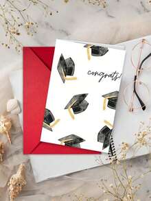 Unique Graduation Card, You Did It! Funny Graduation Card, Suitable As A Gift For Classmates And Teachers, Card With Envelope, Suitable For School, Student Graduation, Congratulations And Party, -Daughter And Son Card--Perfect Graduation Gift For High School Graduates, Blank Inside For Writing - B - View 2