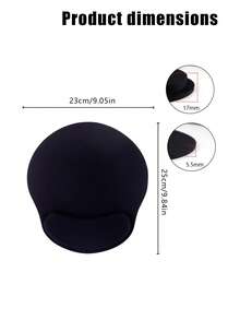 Pelindung Pergelangan Tangan Gaya Warna Polos, Alas Mouse Pelindung Pergelangan Tangan Bahan EVA Sederhana, Bagian Bawah Anti Selip, Alas Pelindung Pergelangan Tangan 17mm, Melindungi Pergelangan Tangan dan Meredakan Kelelahan Tangan, Cocok untuk Bermain Game, Bekerja, Belajar, dan Penggunaan Kantor - View 2