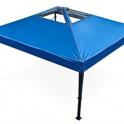 Carpa plegable exterior 3x3m - Techo ventilado, impermeable, protección UV - Estructura acero reforzada, fácil montaje - Ideal jardín, terraza, eventos, mercados, camping - Sin paredes
