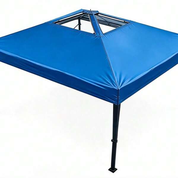 Carpa plegable exterior 3x3m - Techo ventilado, impermeable, protección UV - Estructura acero reforzada, fácil montaje - Ideal jardín, terraza, eventos, mercados, camping - Sin paredes