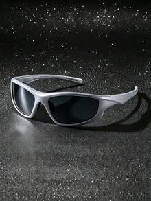 1 Pair European And American Style Full Frame Outdoor Sports Black Cycling Glasses - 純色 - 查看 3