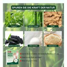 Parches para los pies de uso diario talla grande vendidos de la fábrica de origen para exportación y comercio transfronterizo 10 piezas/caja - [Vista plana] Parches para pies de color verde oscuro (10 parches/caja) - Ver 5