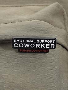 Funny Office Meme Enamel Pin - Coworker Humor Badge "Do Not Talk To Me" Style Brooch - Black - View 7