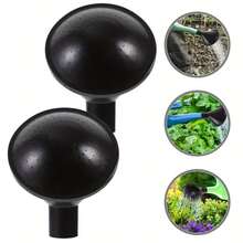 1pc Black Plastic Watering Can Rose Spray Head, Direct Insert Nozzle, Suitable For Indoor And Outdoor Garden Plants - A - View 2