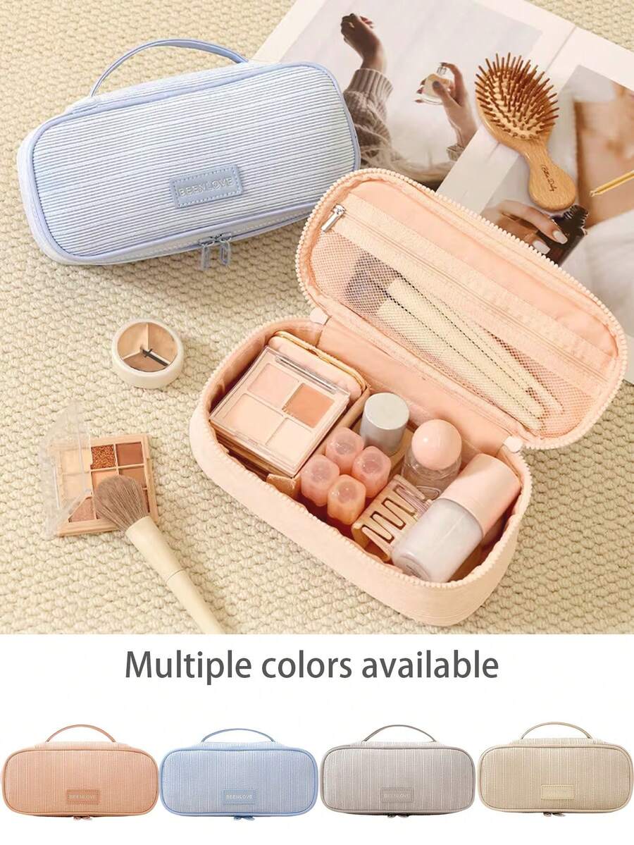 Sifang Multi-Function Storage Bag, Small Cosmetic Storage Pouch, Large Capacity Handheld Storage Bag, Portable And Fashionable, Suitable For Outings And Travel - Multicolor - View 1