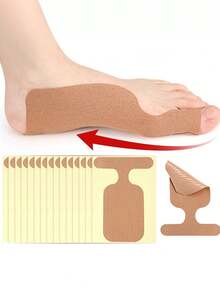 30pcs/Set Elastic Toe Protector Anti-Friction Kinesiology Tape Big Toe Hallux Valgus Fixation Support Sports Bandage Inner-Effect Kinesiology Tape Cotton Suitable For Men And Women Daily Use - A - View 2