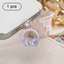 Ins Style Gradient Earphone & Phone Dust Plug, Sweet & Cool Phone Charging Port Decorative Accessory, Niche Anti-Lost Universal Hanging Charm - Multicolor - View 21