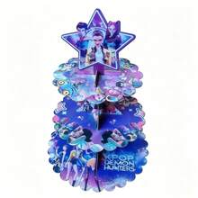 1個 K-POP D Emon 獵魔女團主題展示架 卡通派對裝飾 DIY 三層展示架 K POP 主題裝飾道具 - 彩色 - 查看 4