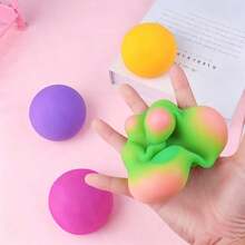 1pc Creative Color-Changing Flour Ball, Moldable Fluid Daifuku Squeeze Toy, Stress Relief Venting Tofu Ball Slow Rebound Squeeze Toy, Rainbow Color-Changing Flour Ball, Slow Rebound Venting Ball, Creative Squeeze Color-Changing Flour Ball Squeeze Toy, Stress Relief Venting, Teenager And Adult Venting Toy, Birthday Gift, Holiday Gift - Multicolor - View 6