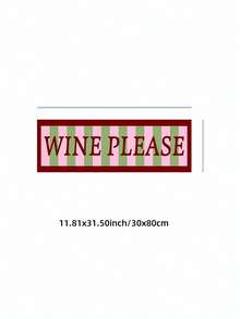 1件無框「Please Give Me Wine」全景標語牆面藝術海報印刷，適合公寓客廳臥室宿舍派對禮物，房間裝飾牆飾畫 - 字體 - 查看 11