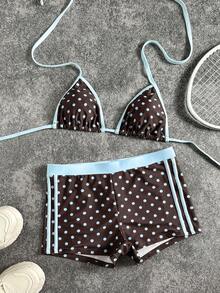 Women's Beach Bikini Set, Animal Print Swimwear Fitness Fashion Outfit, Suitable For Women's Music Festival, Pool Party, Summer Vacation Swimwear - Multicolor - View 4