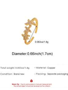 1pc Ocean Style Starfish Open Ring, INS New Creative Personalized Ring, Fashion Minimalist Casual Versatile Elegant Jewelry For Women, Suitable For Daily Wear, Parties And Commuting - Yellow Gold - View 6