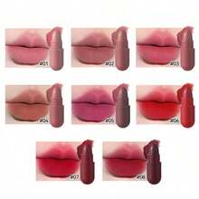 Set de 8 mini labiales en cápsula, set de bálsamo labial que cambia de color, color de larga duración, textura mate aterciopelada, reduce eficazmente las líneas de los labios, fácil de aplicar, a prueba de manchas, no pegajoso, resistente al agua y portátil - Multicolor - Ver 2