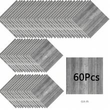 40 Pcs/60 Pcs 3D Wood Grain Vinyl Floor Tiles, 11.7Inch*11.7Inch Peel And Stick Self-Adhesive Flooring, Waterproof Wear-Resistant Non-Slip DIY Floor Tiles, Easy To Install For Kitchen, Bathroom, Living Room, Dining Room And Furniture Renovation - 多色 - 查看 40