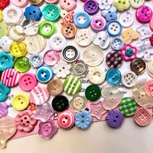9/26/45/66/86/100Pcs Creamy Color Ins Style Cute Fresh Buttons, Colorful Resin Buttons DIY Handmade Jewelry Decoration Accessories, Sewing Supplies Small Buttons, Asymmetrical Decorative Buttons Mixed Random Styles - Multiple Styles - View 10