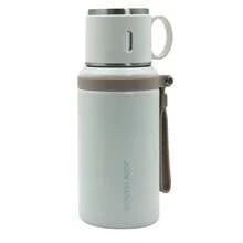 LDQ Stainless Steel Insulated Water Bottle, Vacuum Flask With Dual-Use Lid/Drinking Cup And Rope Handle, Washable, Suitable For Hot And Cold Beverages - Perfect For Camping, Dining And Office Use, Valentine's Day Gift - Multicolor - View 16