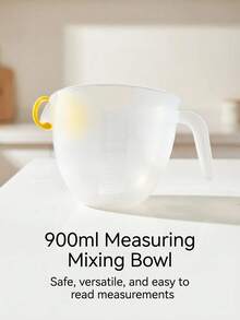 10pcs Measuring Cups With Removable Strainer, Large Capacity, Durable And Odorless, Suitable For Filtering Egg Liquid, Foam, Juice, Rice, Washing Vegetables, Batter, PP Material With Scale, Detachable And Easy To Clean - Multicolor - View 2