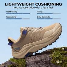 Women's Barefoot Trail Running Shoes – Wide Toe Box, Low Drop, Cushioned Comfort For Hiking, Walking, Tennis & Gym - Khaki - View 5