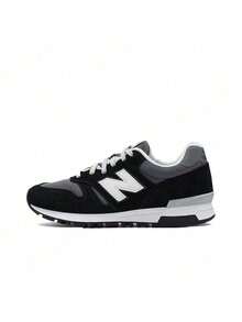 New Balance NB 565 Comfortable And Breathable Low-Top Running Shoes, Unisex, Gray/Black - Black - View 12
