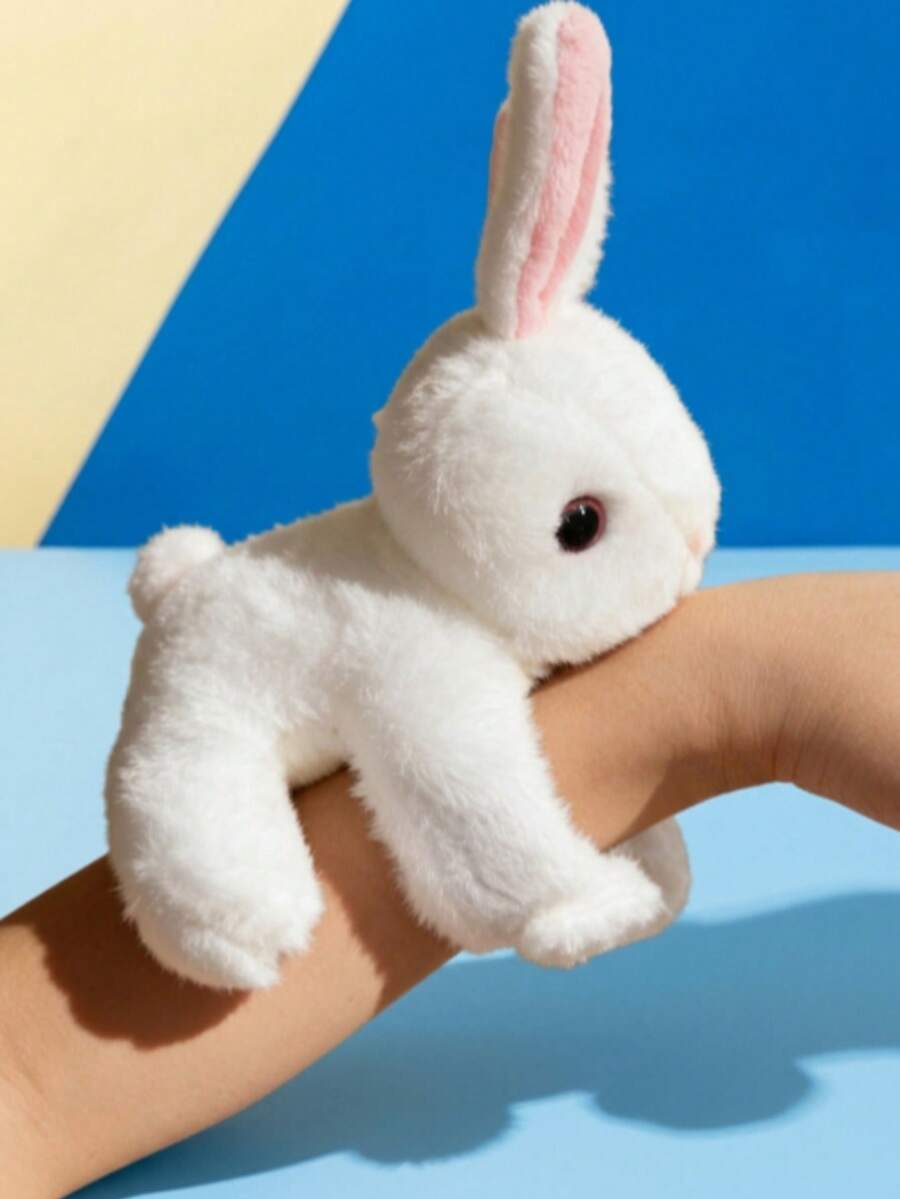 Cute Rabbit Plush Doll - Soft Stuffed Animal Doll With Pink Ears, Vivid Eyes And Fluffy Fur, Ideal As Birthday, Christmas, Easter, Halloween Gift For Girls And Women, Party Favors, Adorable And Fun Design