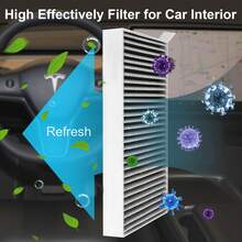 Cabin Air Filter For Tesla For Model Y 2020-2026, Activated Carbon Air Filter With Replacement Kit For Model 3 2017-2026, Car Accessories 2 Packs - For  & Model 3 - View 5