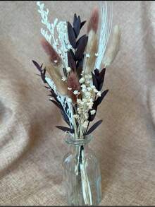 1/2/6pcs Mini Rabbit Tail Artificial Flower Bouquet, Suitable As Bridesmaid Invitation And Flower Girl Gift Box, Also Suitable For Bohemian Style Wedding Table Centerpiece Decoration, Small Vase Decoration, Small Birthday Cake Decoration, Autumn Decoration, Etc. - Multicolor - View 15