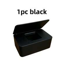 1pc Square Tissue Box Cover, Flip-Top Tissue Box Sleeve, Dust-Proof Napkin Holder With Lid, Tissue Box Stand With Base, Box-Shaped Dispenser, Suitable For Bathroom, Living Room, Office, Bedroom - Multicolor - View 12