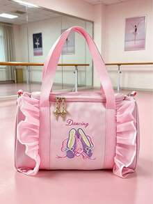 Korean Style Children's Dance Bag, Girls' Ballet Dance Bag, Fashionable Practice Shoulder Handbag Backpack Little Princess - A - View 4