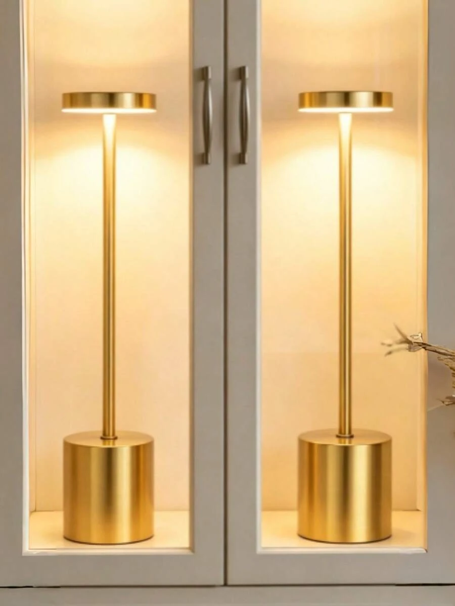 1/2pcs Modern Touch-Controlled LED Desk Lamps, Wireless Portable Bedside Lamps, 3 Adjustable Color Temperatures And Brightness, Suitable For Bars, Restaurants, Living Rooms, Bedrooms, Decorative Night Lights, Outdoor Tabletop Lamps, Father's Day Gifts, - Multicolor - View 1