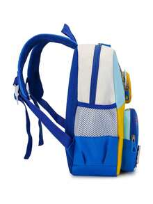 New Neutral Color-Block Tractor Backpack, Lightweight And Comfortable, Suitable For Casual Travel And As A School Bag - Blue - View 4