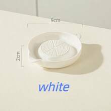 1個陶瓷大蒜磨盤，由耐用可重複使用的陶瓷材質製成，多功能且高效，可用於磨大蒜、生薑、辣根和其他食材，是日常烹飪的實用廚房工具，易於清潔和存放。 - 彩色 - 查看 10