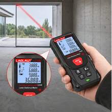 L.A.OL.A.U LAOLAU 雷射測距儀，±1mm 高精度數位測量工具，附背光 LCD 螢幕、氣泡水準儀，可測面積/體積/勾股定理，30 組數據儲存，便攜式測距儀，適用於建築、居家翻修與 DIY - 均碼 - 查看 6