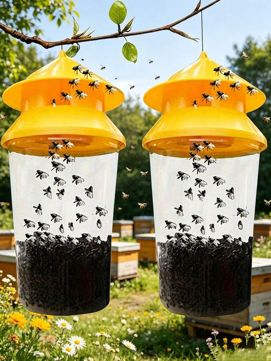 可重複使用附蓋水瓶,無需電力或電源,適用於果園、蔬菜園及養蜂場 - 多色 - 查看 1