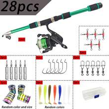 Beginner Fishing Rod Set, Telescopic Fishing Rod With Reel And Full Accessories, Pre-Tied Kite Fishing Rig, Complete Fishing Line Set - Set - View 4